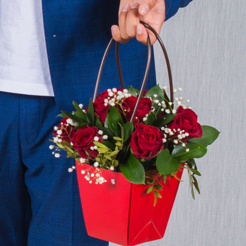 Сумочка с кенийскими розами N 38180-Кр