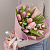 9 тюльпанов с ромашками N 46336