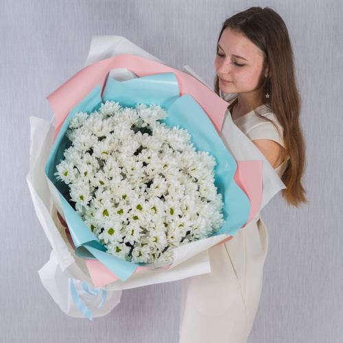 Букет-гигант из 15 кустовых хризантем арт. 36151